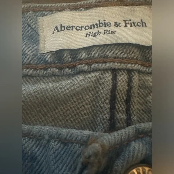 Abercrombie & Fitch Light Blue Denim Midi Skirt - Picture 5 of 7